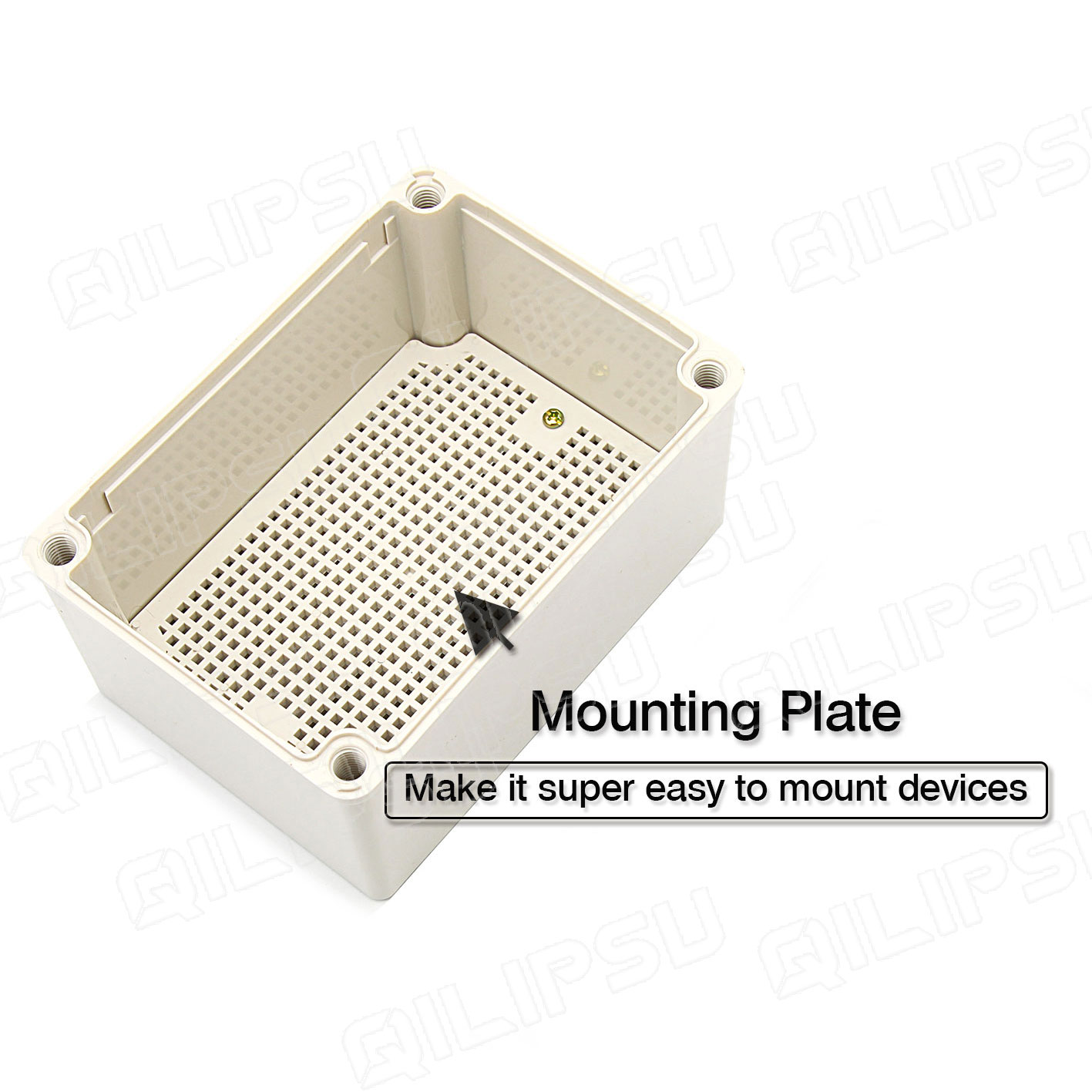 thumbnail image 2 of Junction Box With Mounting Plate ABS Plastic DIY Electrical 2 of 10